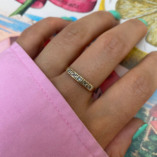 14 carat gold diamond half eternity ring