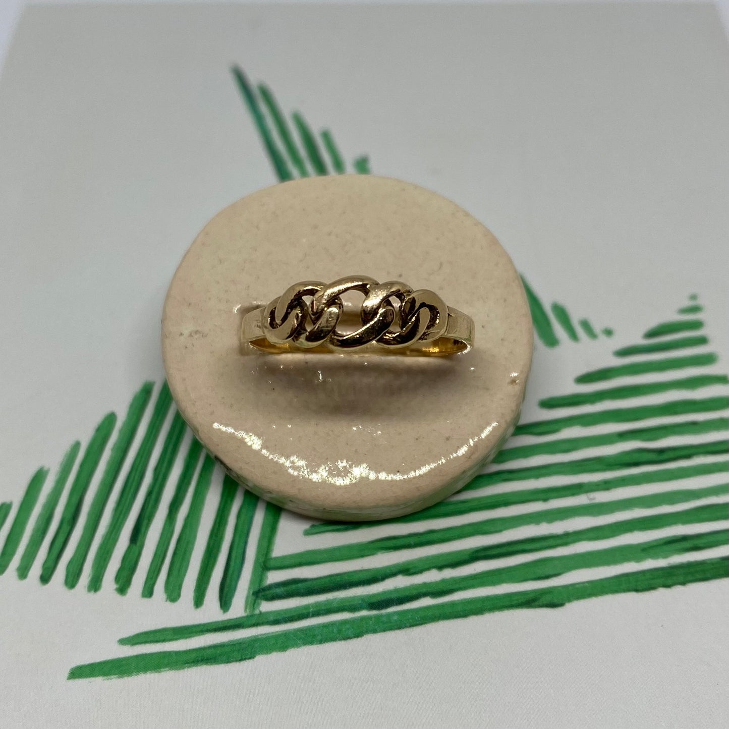 9 carat chain ring