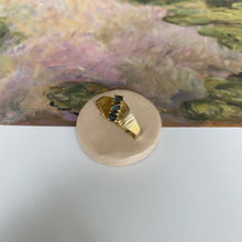 Load image into Gallery viewer, *NEW* 14 carat gold art deco triple tourmaline ring
