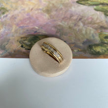 Load image into Gallery viewer, *NEW* 14 carat gold diamond half eternity with band on sides

