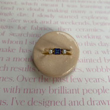 Load image into Gallery viewer, 18 carat gold sapphire and pearl ring
