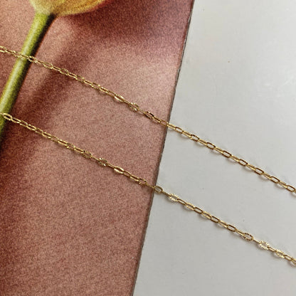 18 carat gold hammered necklace