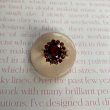 Load image into Gallery viewer, 18 carat gold garnet cluster ring
