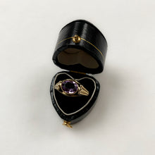 Load image into Gallery viewer, 8 carat gold oval purple spinel with decorative sides
