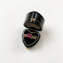 Load image into Gallery viewer, 14 carat gold diamond and pink sapphire ring
