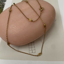 Load image into Gallery viewer, *NEW* 14 carat gold necklace with gold fennel seed beads
