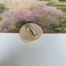 Load image into Gallery viewer, *NEW* 14 carat gold multiple row half eternity diamond band ring
