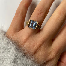 Load image into Gallery viewer, *NEW* 18 carat gold art deco aquamarine ring
