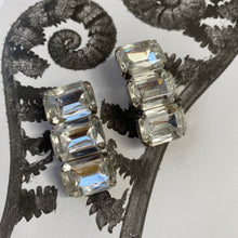 Load image into Gallery viewer, Vintage art deco strass clip on earrings
