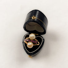 Load image into Gallery viewer, 18 carat gold ruby and pearl ring
