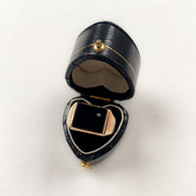 Load image into Gallery viewer, 14 carat gold square onyx signet ring with small topaz
