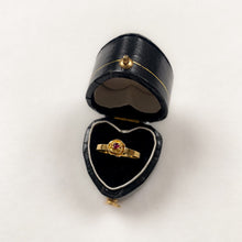 Load image into Gallery viewer, 18 carat gold small rose with ruby ring
