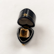 Load image into Gallery viewer, 18 carat gold citrine square statement ring
