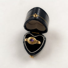 Load image into Gallery viewer, 18 carat gold modern oval amethyst ring
