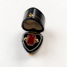 Load image into Gallery viewer, 14 carat gold carnelian ring
