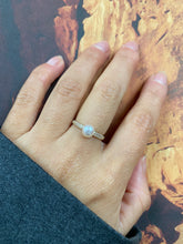 Load image into Gallery viewer, 9 carat pearl ring with CZ band
