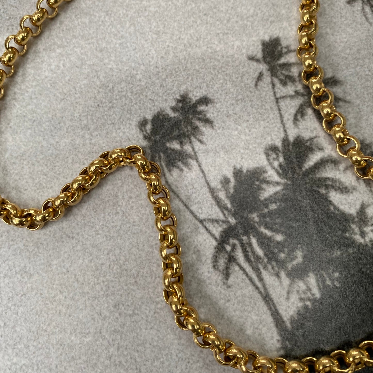 14 carat gold jasseron chain necklace