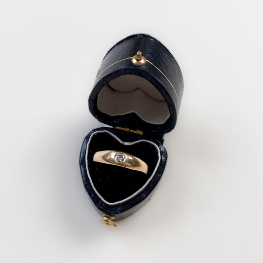 10 carat dome ring with single diamond