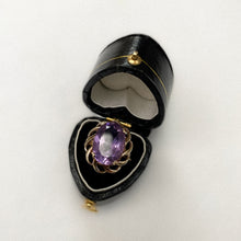 Load image into Gallery viewer, 9 carat solitaire amethyst ring
