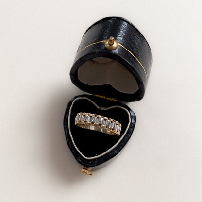 14 carat yellow and white mix gold rolex ring