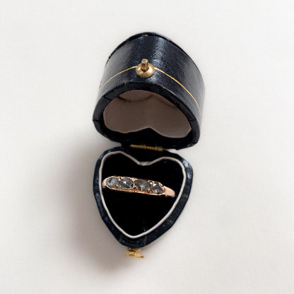14 carat gold rose cut diamond ring