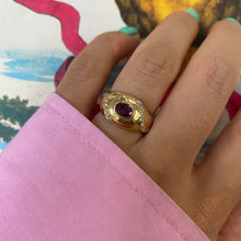 Load image into Gallery viewer, 18 carat gold ruby and diamond dome ring
