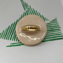 Load image into Gallery viewer, 18 carat gold single diamond band ring
