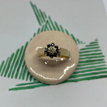 Load image into Gallery viewer, 9 carat gold sapphire and diamond daisy shape
