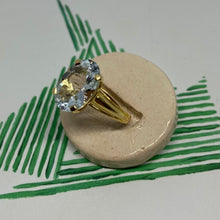 Load image into Gallery viewer, 18 carat gold aquamarine ring
