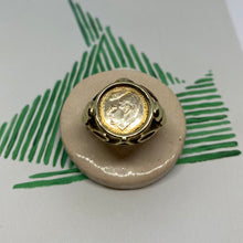 Load image into Gallery viewer, 14 carat gold John F. Kennedy coin ring
